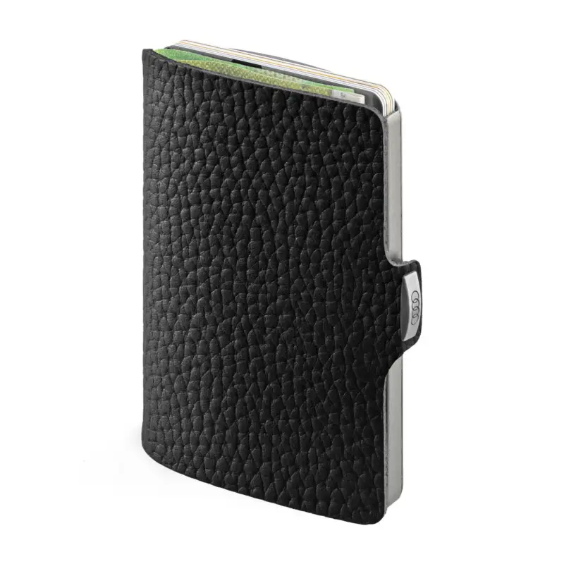 Neuheit Original Audi Kartenetui I-CLIP Wallet Geldbörse Etui Ringe Logo Geldscheinklammer 3152000700