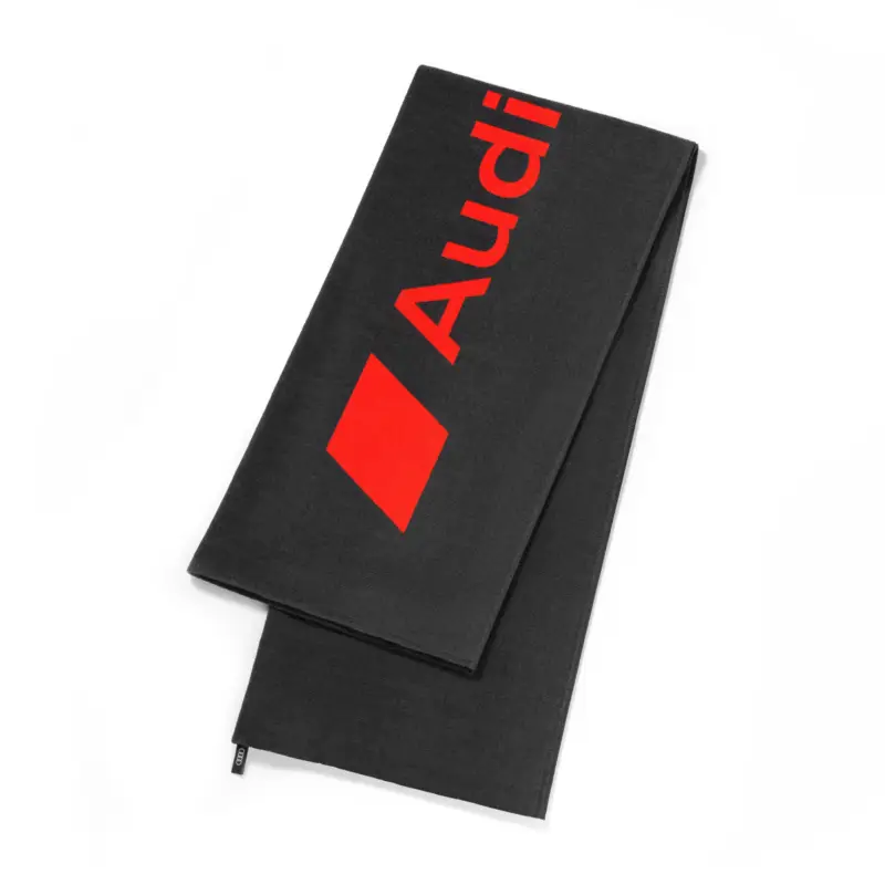 Heißes Angebot Original Audi Sport Handtuch 80x180cm Badetuch Strandtuch Strandlaken dunkelgrau 3132002500