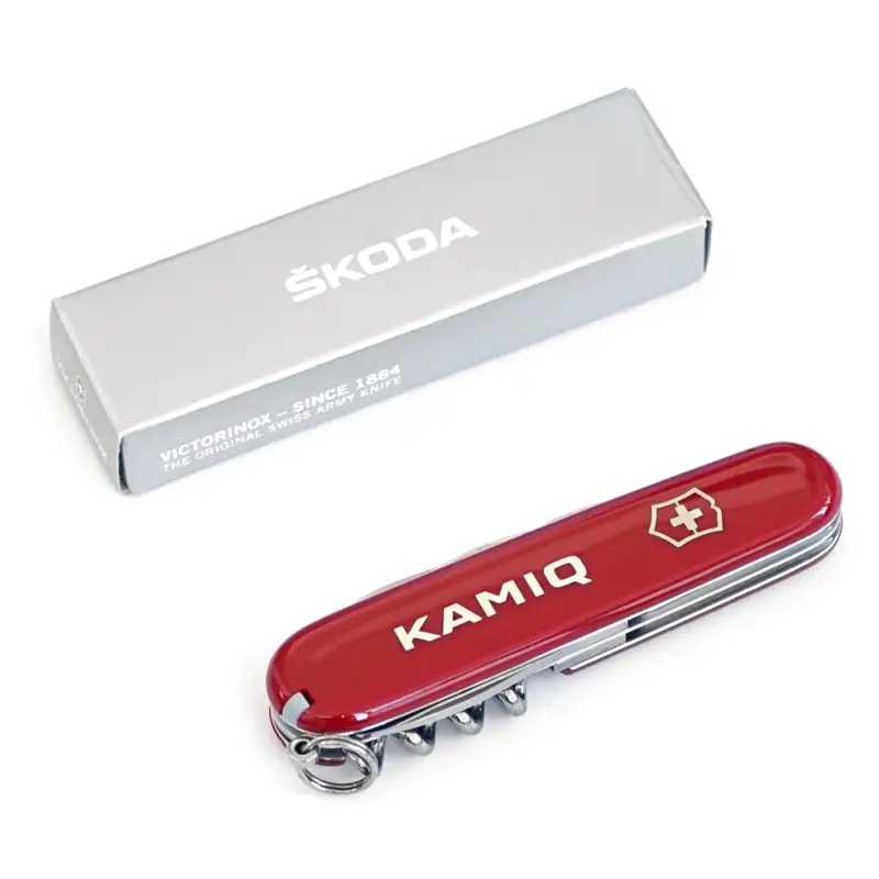 Original Skoda Victorinox Spartan Taschenmesser Kamiq Schriftzug rot 658069692 Preis Gesenkt