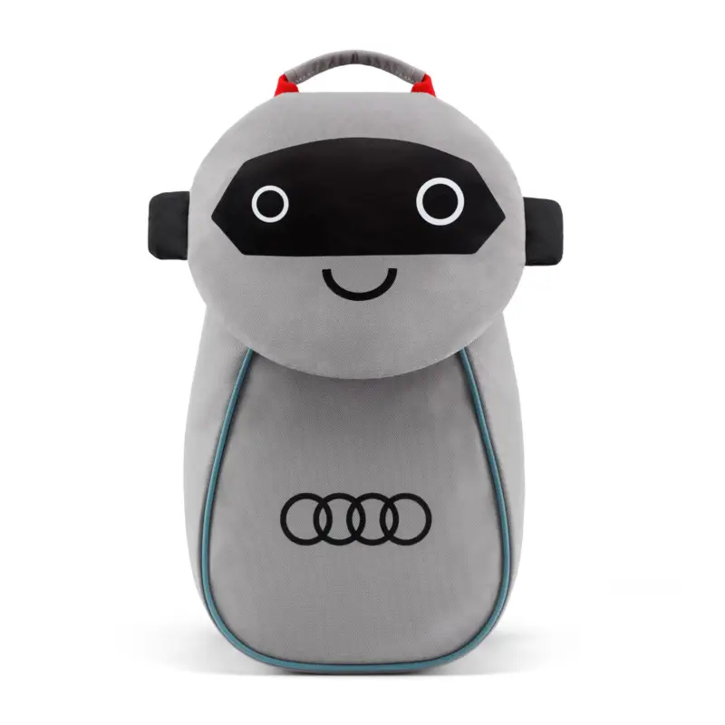 Original Audi Rucksack Kinder ADUI Design Backpack Kinderrucksack Ringe Logo grau 3202000600 Neue Ware