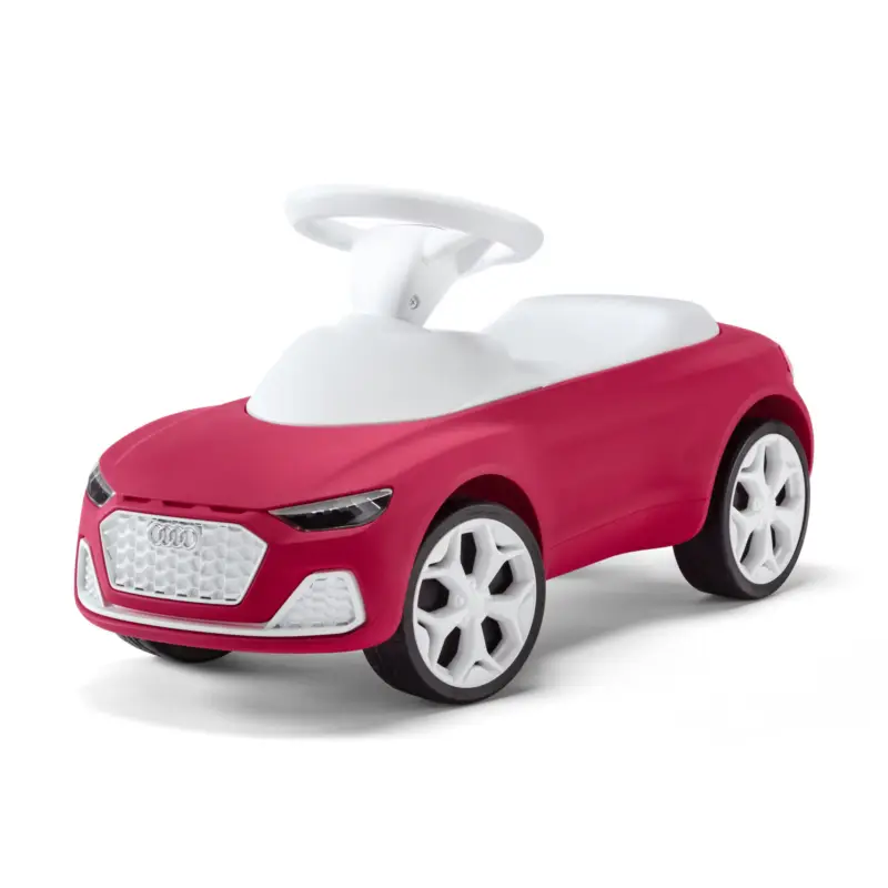 Neue Ware Original Audi Junior quattro Kinder Rutschauto Bobbycar Kinderfahrzeug pink 3202100200