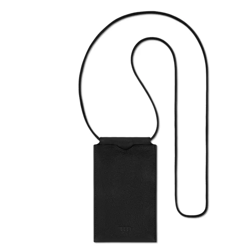 Original Audi Smartphone Tasche Leder Schutzhülle Umhängetasche schwarz 3152101410 Expressversand