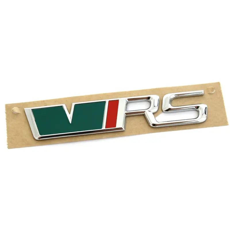 Original Skoda RS Schriftzug hinten Heckklappe Emblem Zeichen Logo schwarz rot grün Mega-Angebot