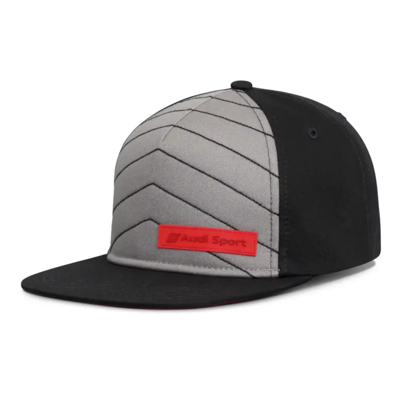 Heißes Angebot Original Audi Sport Basecap Snapback Cap schwarz/grau 3132102300