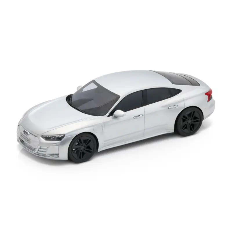 Original Audi Sport Modellauto RS e-tron GT Modell 1:18 Miniatur matt verchromt 5012120052 Finale Aktion