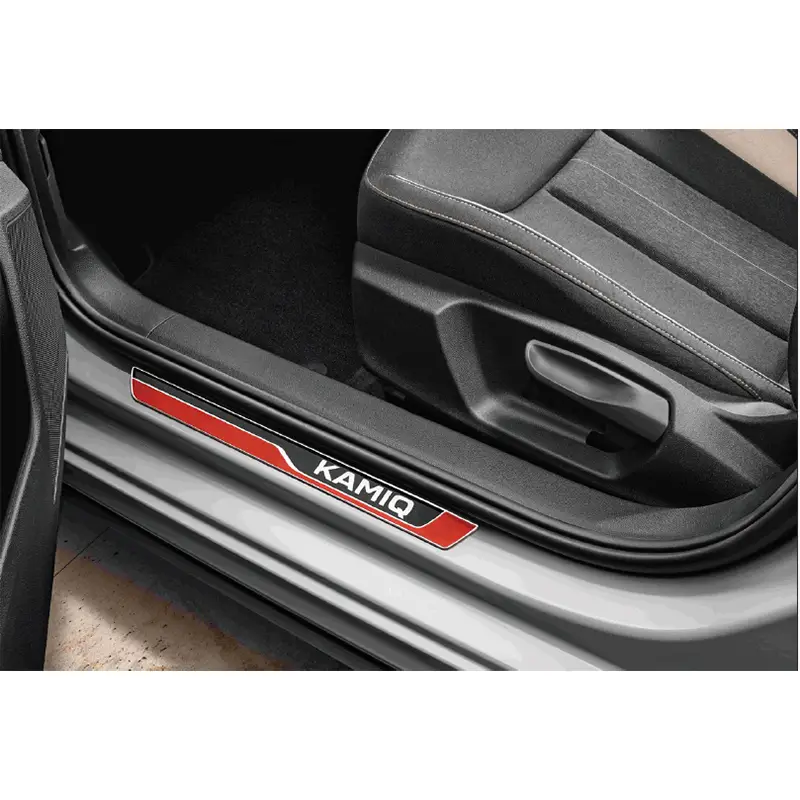 Original Skoda Kamiq 3D Einstiegsleisten vorn Türschweller Dekor Leisten rot 658071310 Jetzt Kaufen