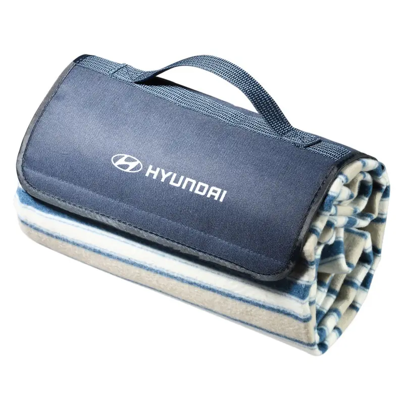 Preisknaller Original Hyundai Picknickdecke 150x135cm Logodruck Decke HMD00147