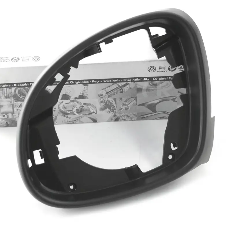 Original VW Seat Blende links innen Spiegelrahmen Außenspiegel satinschwarz Neu