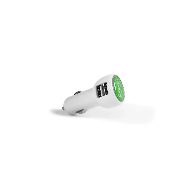 Letzte Chance Original Skoda Ladeadapter Car Charger weiß USB Adapter Accessoires