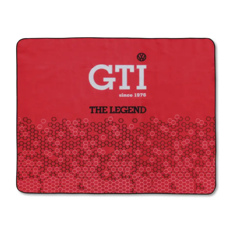 VW GTI Picknickdecke 200x150cm Kuscheldecke Decke Wabenmuster rot GTIPB01 Sonderaktion