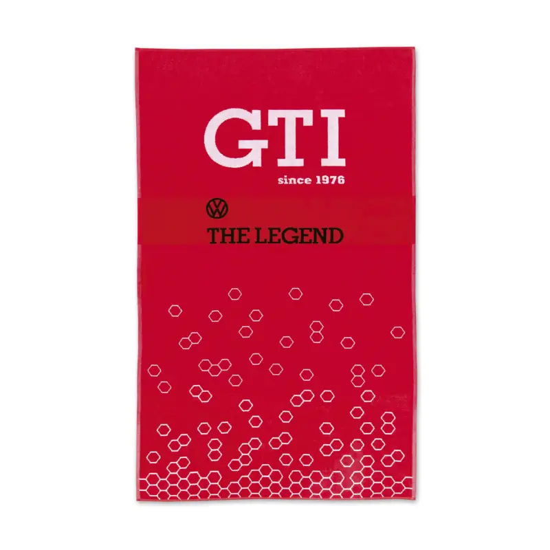 Meistverkauft VW GTI Strandtuch Badetuch 155x93cm Handtuch Logo rot GTIBT01