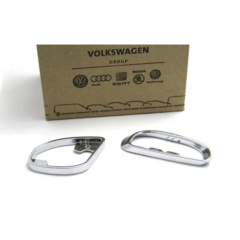 Highlight Original VW Passat 3C B7 Satz Zierringe hinten links Zuziehgriff 2-tlg Aluminium