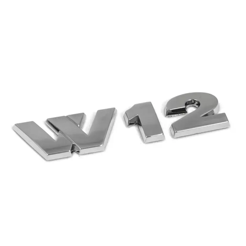 Bestpreis Original VW W12 Schriftzug Tuning Emblem Logo chrom
