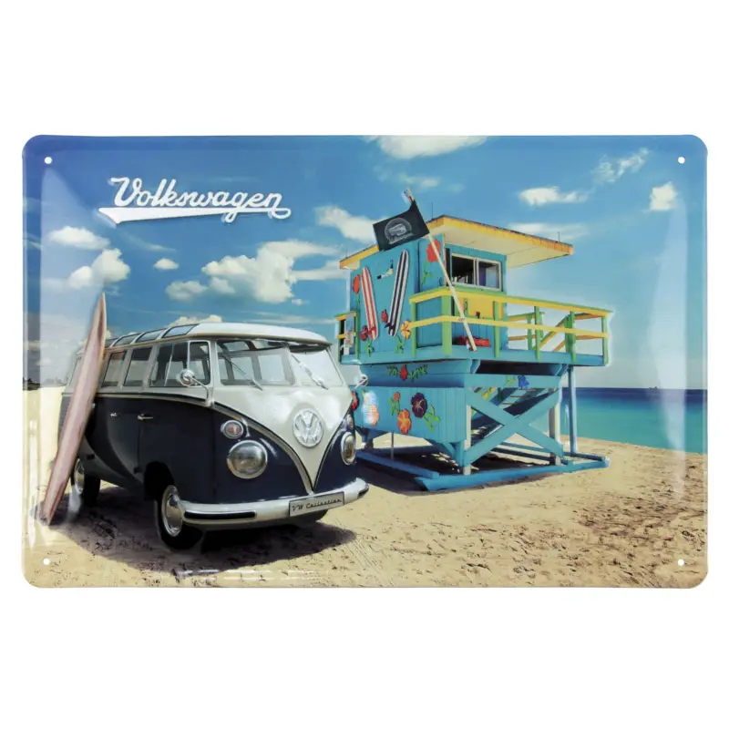 Meistverkauft VW T1 Bus Blechschild 20x30cm Retromotiv Bulli Accessoires Nostalgie BB5006