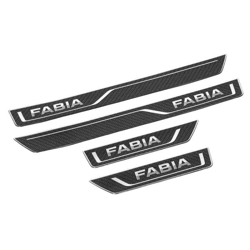 Original Skoda Fabia III (NJ) Carbon Optik Einstiegsleisten Set vorn hinten Zierstreifen Preisknaller