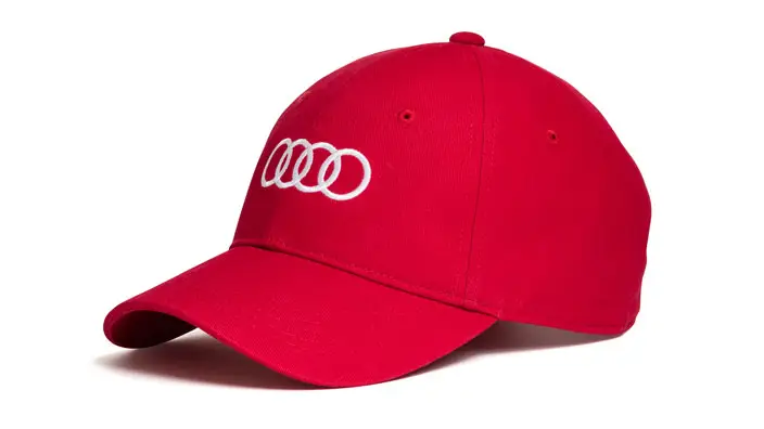 Original Audi Sport Baseballkappe Basecap rot Cap Ringe Logo 3131701010 Top-Preis