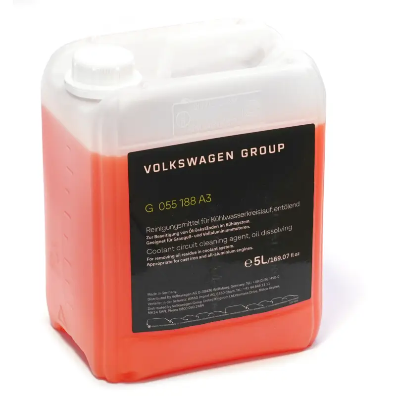 Original VW Kühlsystemreiniger Reinigungsmittel 5 Liter G055188A3 Direkt Vom Hersteller