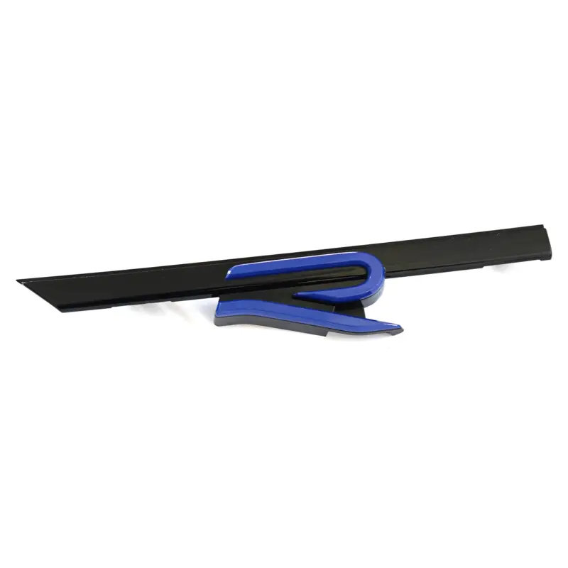 Original VW Golf 8 R Schriftzug Kühlergrill Emblem Logo Plakette Clip schwarz/blau Ausverkauf