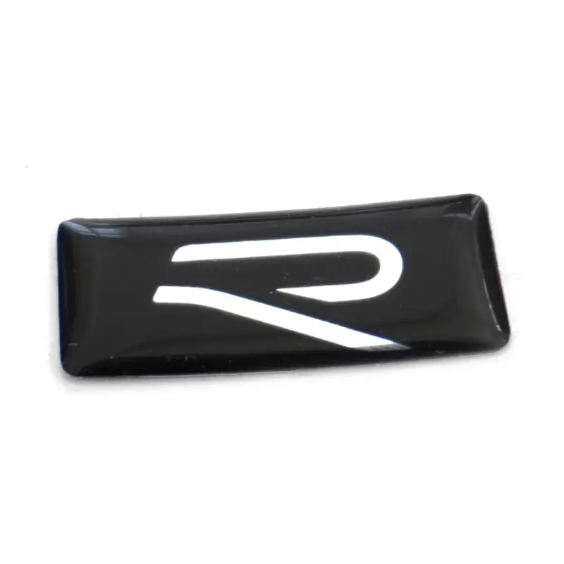 Highlight Original VW Emblem R Logo Sticker Tuning Plakette Aufkleber Design schwarz