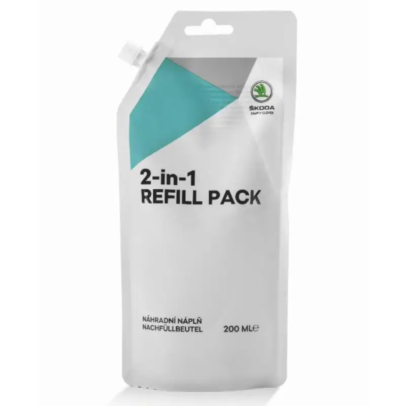 Rabatt Original Skoda Nachfüllbeutel 2-in-1 Displayreiniger Reinigung Display 200ml Nachfüllpack 000096311A