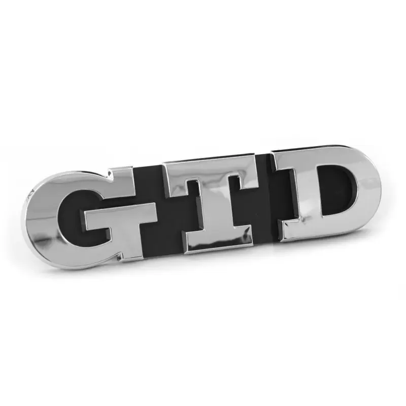 Original VW Golf 7 (5G) GTD Schriftzug vorn Kühlergrill Logo Emblem chrom Sichere Zahlung