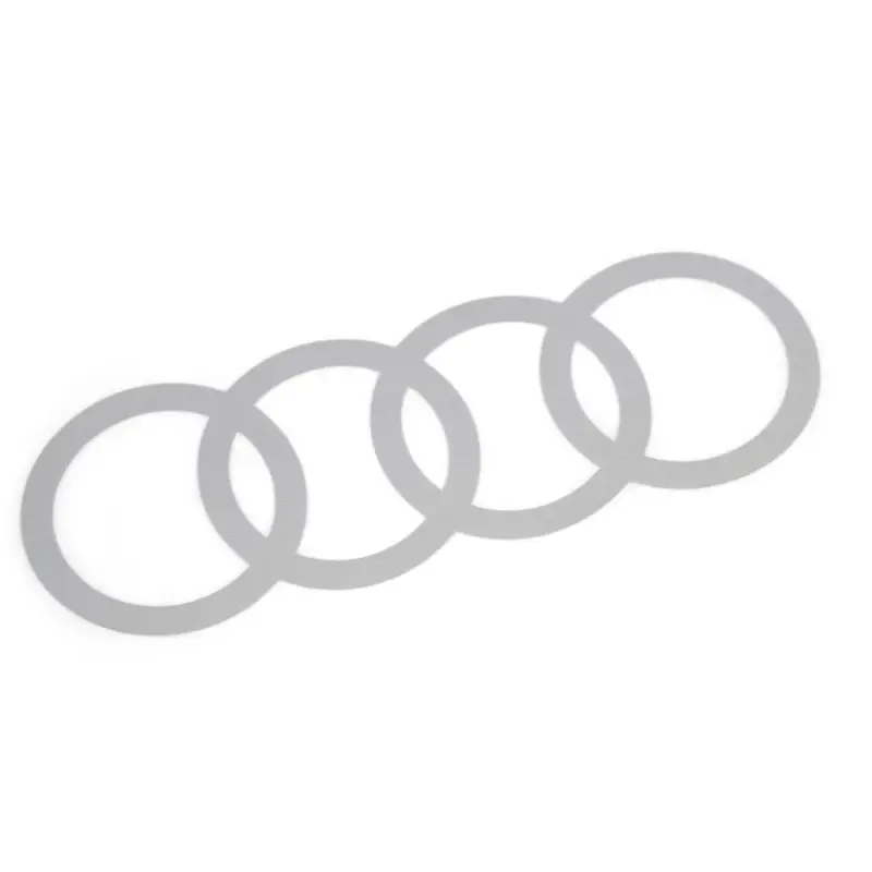 Saisonangebot Original Audi Q2 C-Blade Dekorfolie Set Audi Ringe Exterieur Ringe Florettsilber