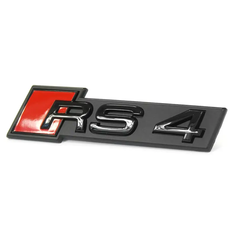 Original Audi RS4 (B9) Schriftzug Kühlergrill Tuning Emblem Exclusive Black Edition Logo Rabatt