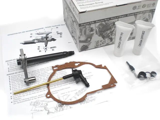 Heißes Angebot Original VW Reparatursatz Valeo Heckwischermotor Golf 4 Passat Audi A3 Wischermotor