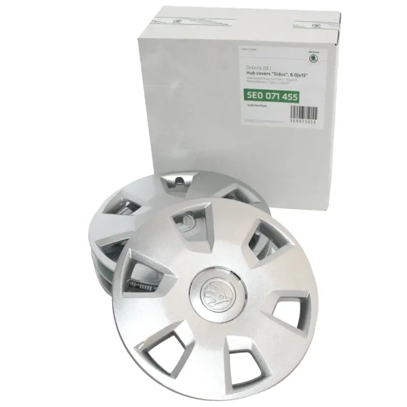 Original Skoda Octavia Radkappen Set 15 Zoll Sidus 6Jx15 Radzierblenden 5E0071455A Online Kaufen