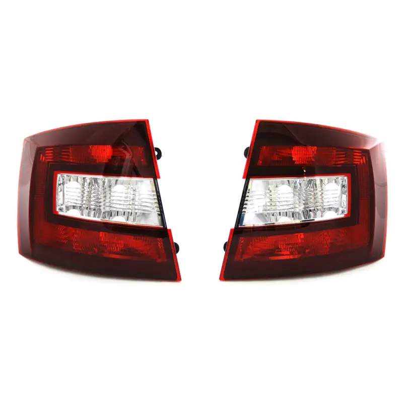 Geprüft Original Skoda Rapid Monte Carlo Rückleuchten Set Kirschrot abgedunkelt Schlussleuchten