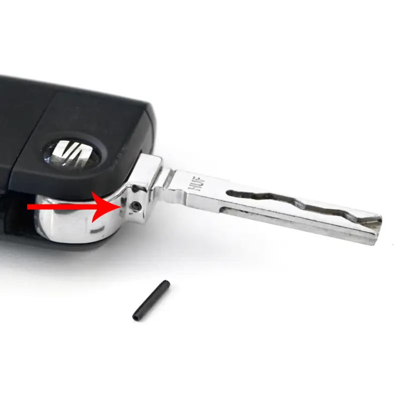 Neue Ware Original Skoda Hauptschlüssel Zündschlüssel Reparatursatz Stift Hohlsplint Klappschlüssel 5E0898001