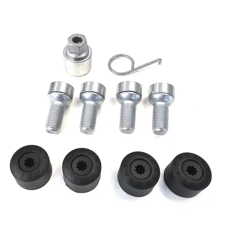 Original VW Radsicherung Felgenschloss Radschrauben M14x1.5x27 Radsicherungsschrauben 000071597D Top-Seller