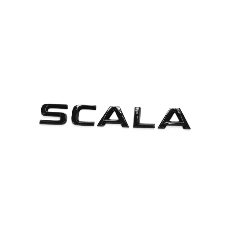 Original Skoda Scala Schriftzug schwarz Heckklappe Emblem Buchstaben Blackline Logo Neue Ware