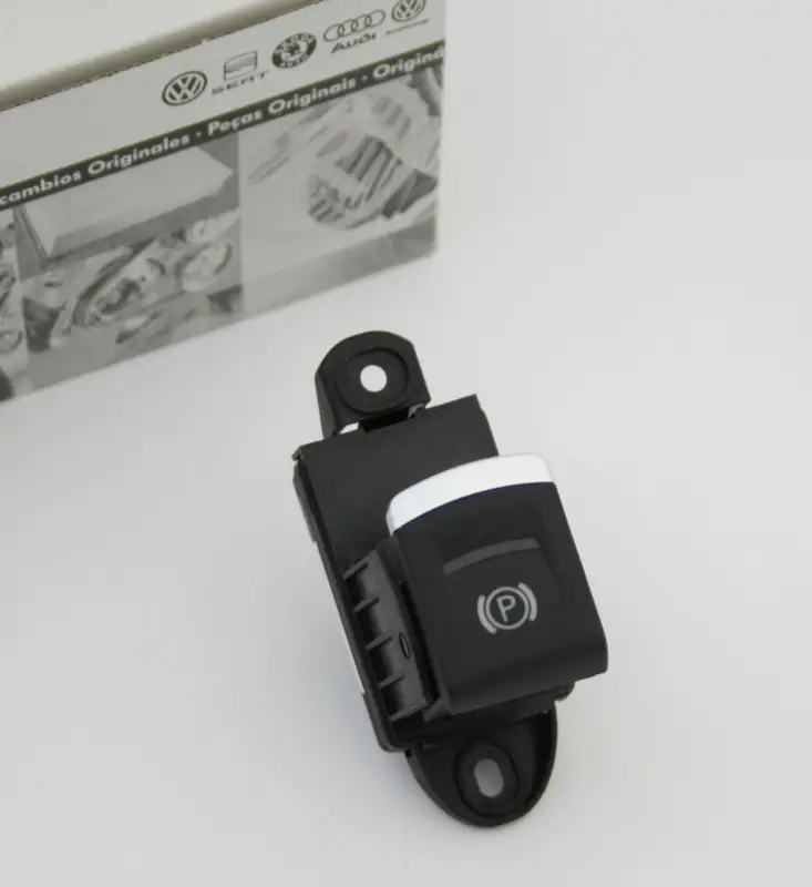 Zertifiziert Schalter f. elektronische Parkbremse EPB Original Audi A6 S6 RS6 4F C6 Chrom
