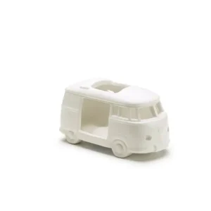 Original VW Teelicht T1 Design Bulli Porzellan Teelichthalter weiß 5H9087798A Aktuell