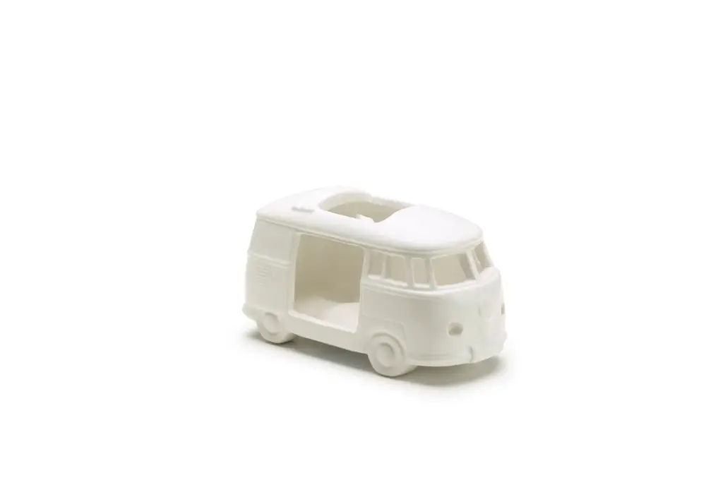 Original VW Teelicht T1 Design Bulli Porzellan Teelichthalter weiß 5H9087798A Aktuell