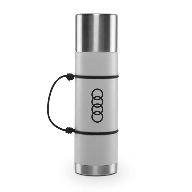 Original Audi Sport Wasserflasche Trinkflasche Isolierflasche Ringe Logo 680ml grau 3292400800 Nur Für Kurze Zeit
