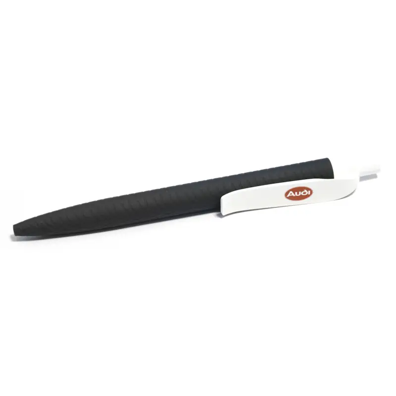 Audi Kugelschreiber Logo Oval Stift Pen Floating Ball schwarz A23-1057 Preisreduziert