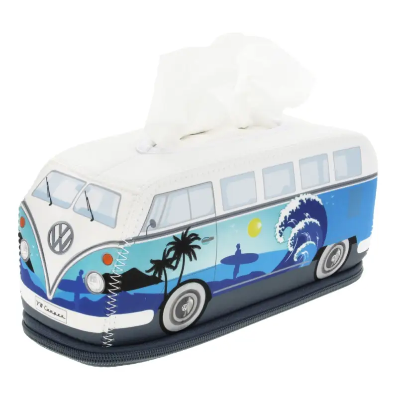 Echt VW T1 Bus Neopren Kosmetiktuchspender Surf Taschentücher Box Accessoires BUNE265