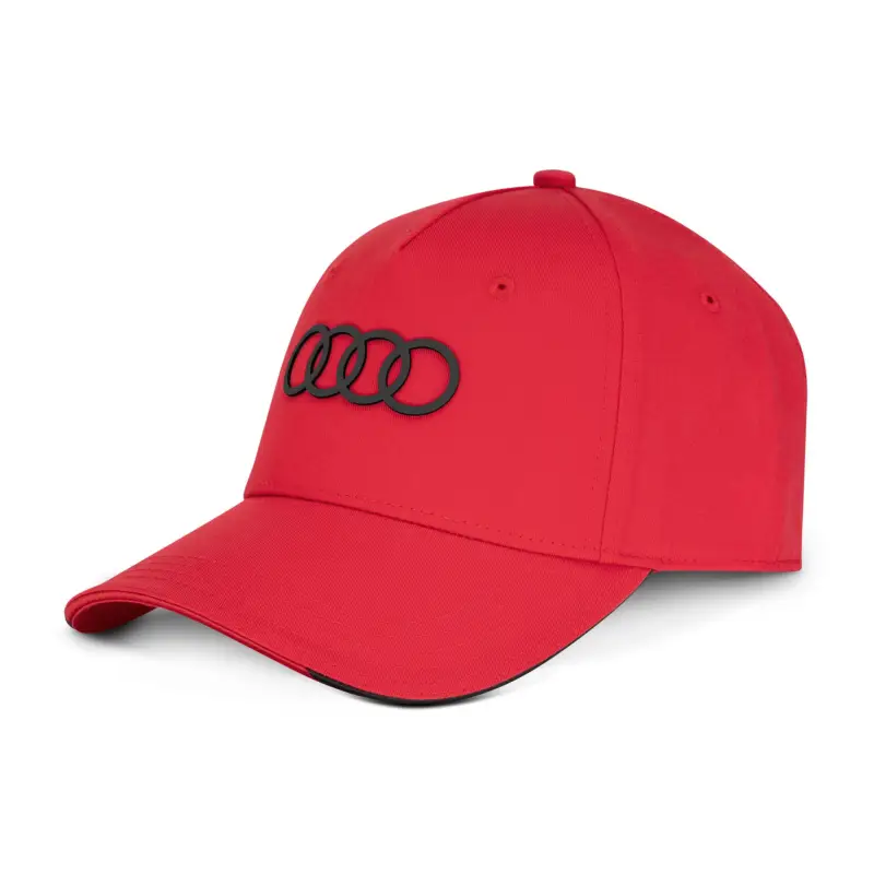 Original Audi Cap Basecap Baseballkappe Ringe Logo Baseballcap Mütze rot 3132402620 Meistverkauft