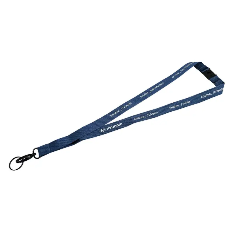 Top-Angebot Original Hyundai Lanyard Schlüsselband Schriftzug Schlüsselanhänger Logo blau HMD00613