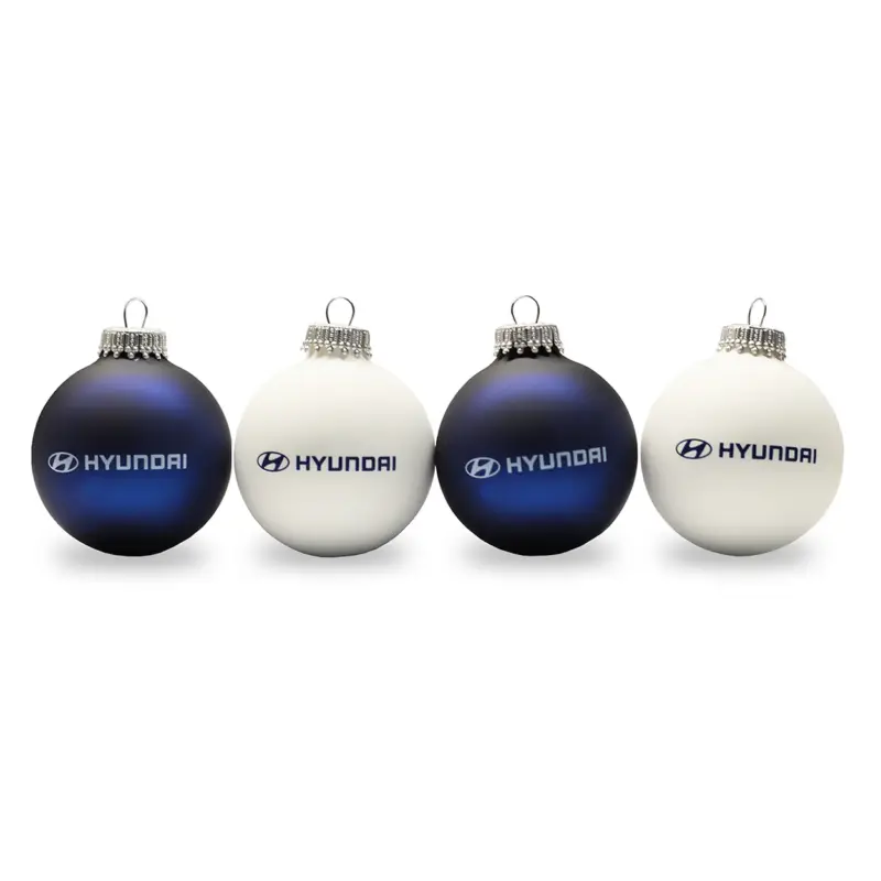 Original Hyundai Christbaumkugel Weihnachtskugel Weihnachten blau/weiß HMD00624 Angebot