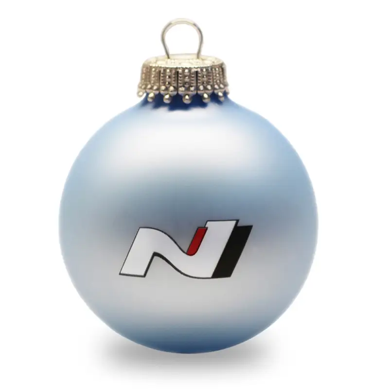 Original Hyundai Christbaumkugel N-Logo Weihnachtskugel Weihnachten blau HMD00625 Top-Preis