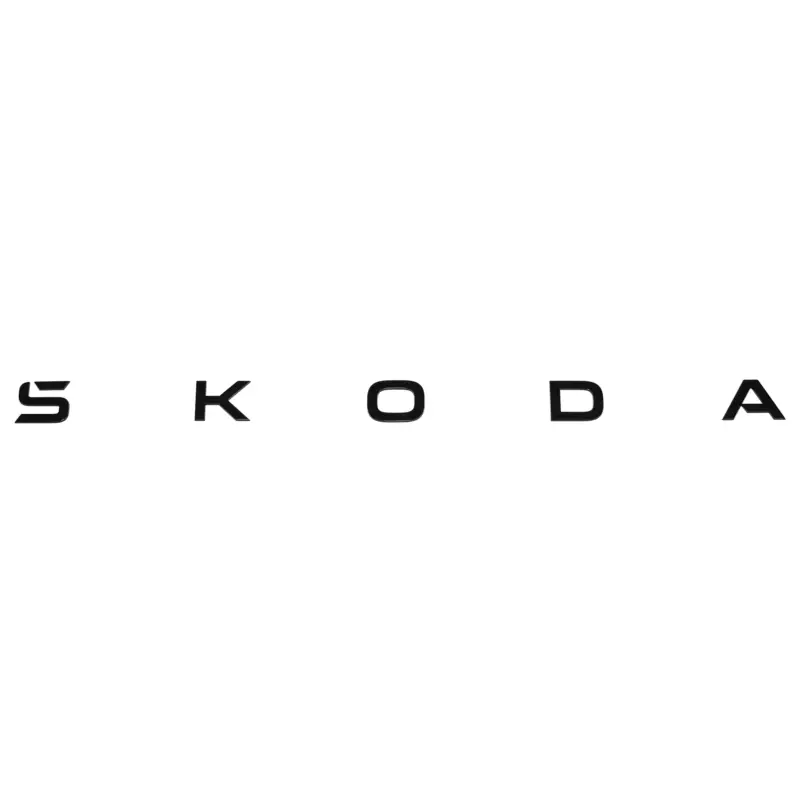 Markenprodukt Original Skoda Schriftzug Heckklappe Emblem Blackline Logo schwarz 5LJ853687C041