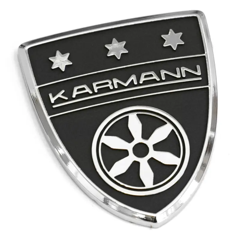 Garantierte Lieferung Original VW Plakette KARMANN Schriftzug Emblem schwarz/chrom 5K7853688DNJI