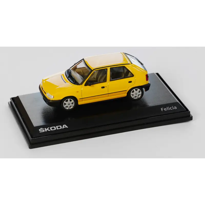 Preis Gesenkt Original Skoda Felicia 1994 Modellauto 1:43 gelb Miniatur 000099300BS655