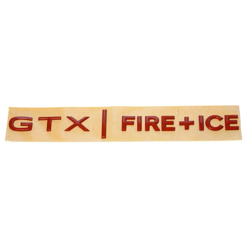 Abverkauf Original VW Schriftzug GTX FIRE+ICE Logo Emblem seitlich rot Aufkleber 10A853687D5RF
