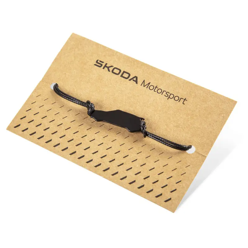 Original Skoda Armband Motorsport Silhouette Fabia RS Anhänger schwarz 6U0050850 Wochenendangebot