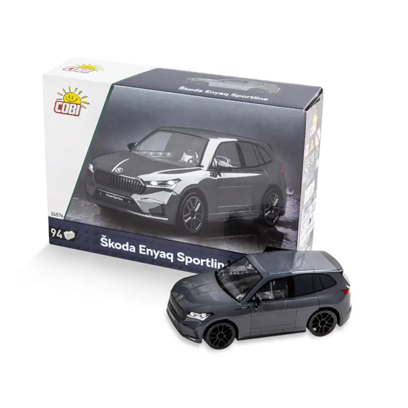 Skoda COBI Bausatz Modellauto 1:35 Enyaq Sportline Bausteine Spielzeug Modell 6U00877558J Neue Kollektion