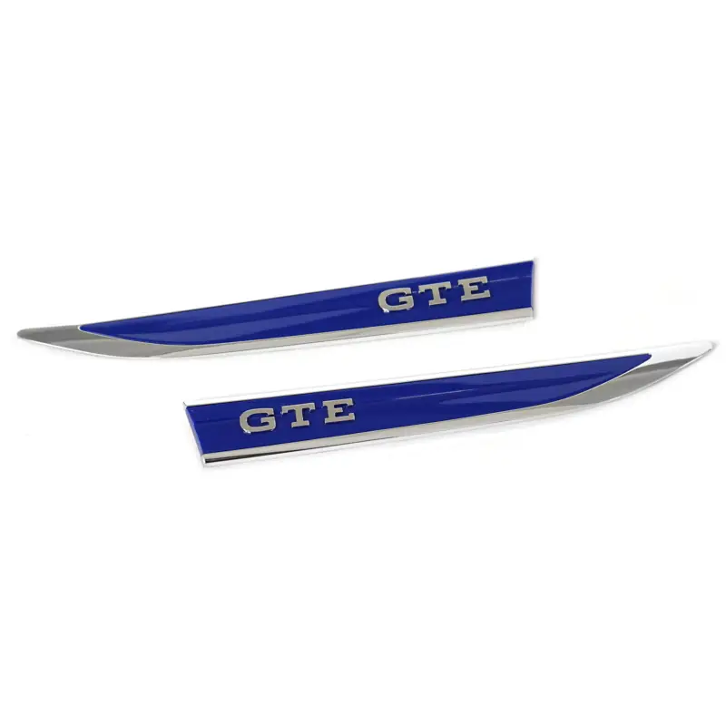 Original VW Passat GTE Schriftzug seitlich Kotflügel Emblem Plakette blau/chrom Jetzt Kaufen